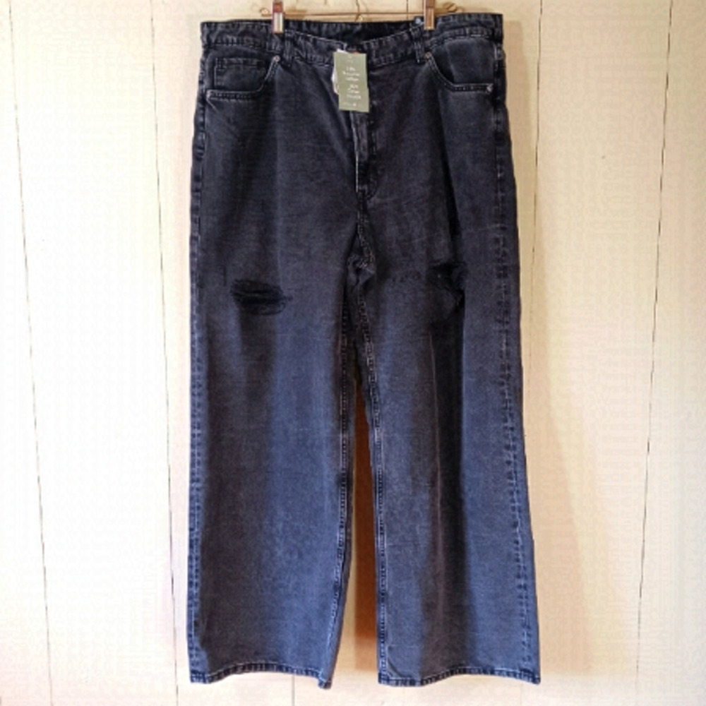 DIVIDED H&M high waist wide jeans